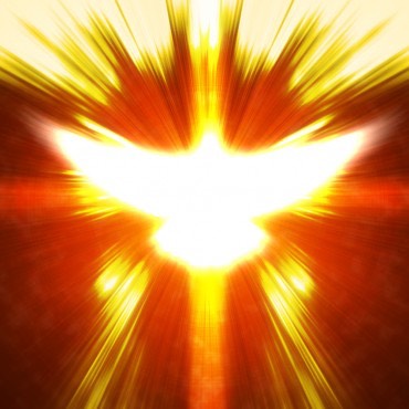 Pentecost flame dove